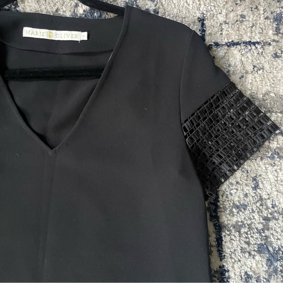 Marie Oliver Black Blouse $250 - Picture 3 of 3